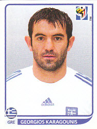 Giorgos Karagounis Greece samolepka Panini World Cup 2010 #176